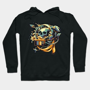 Skeleton and TV Hoodie